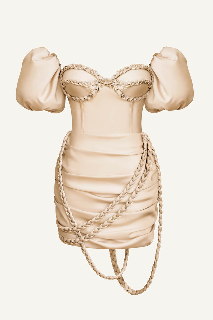 Braid Corset Dress - POST MERIDIEM