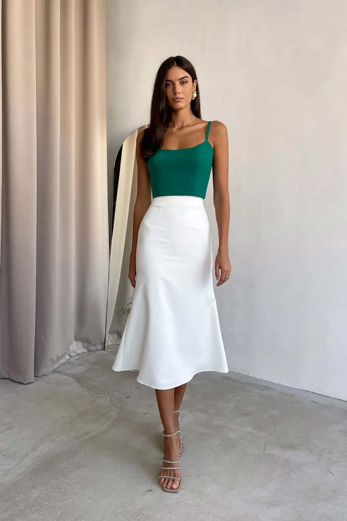 Viscose Corset Crop Top - POST MERIDIEM