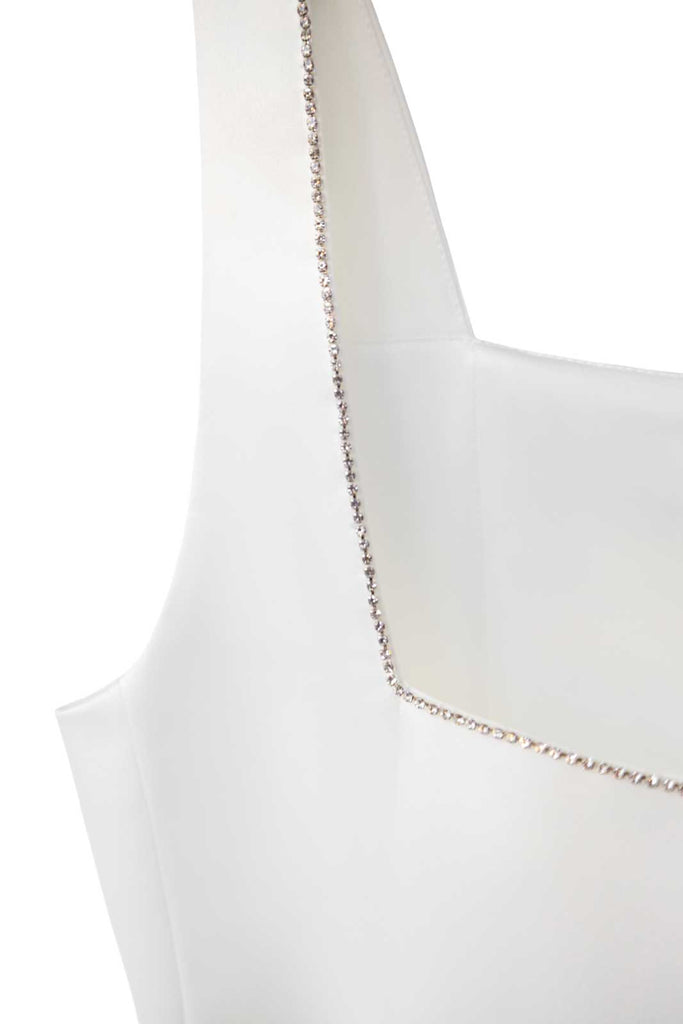 Bottom Flounced Strap Mini Dress - POST MERIDIEM