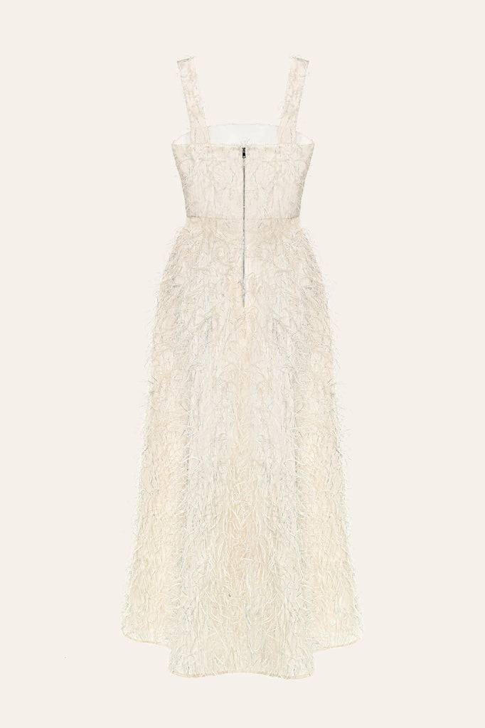 Pleated Corset Midi Dress - POST MERIDIEM