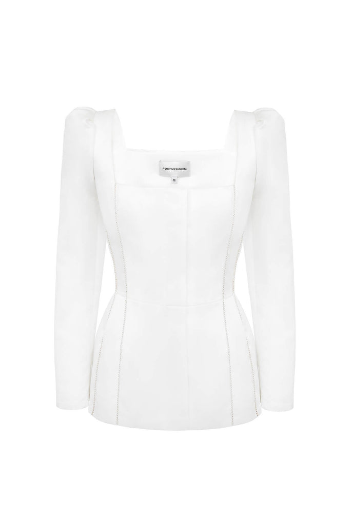 Satin Decorated Top - POST MERIDIEM