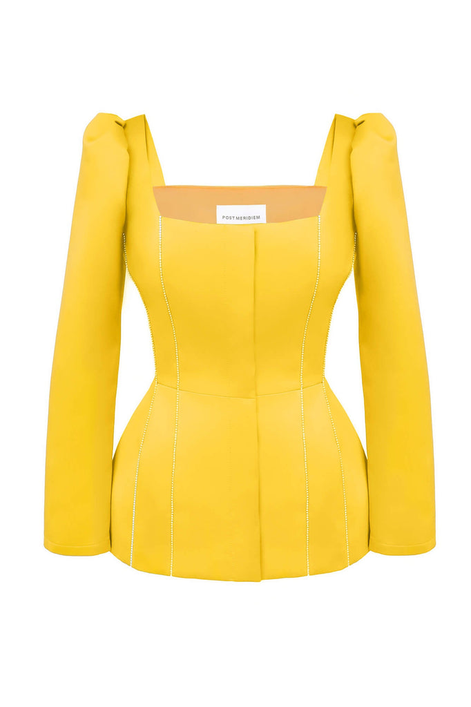 Satin Decorated Top - POST MERIDIEM