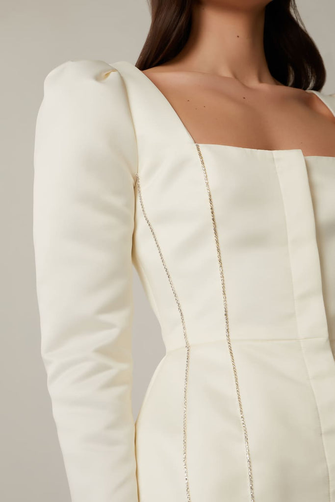 Satin Decorated Top - POST MERIDIEM