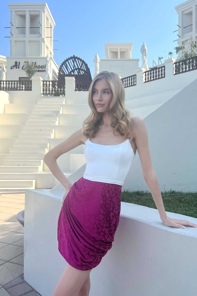 Viscose Corset Crop Top - POST MERIDIEM