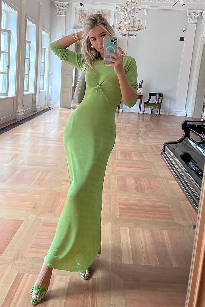 Knitted Long Sleeve Maxi Dress - POST MERIDIEM