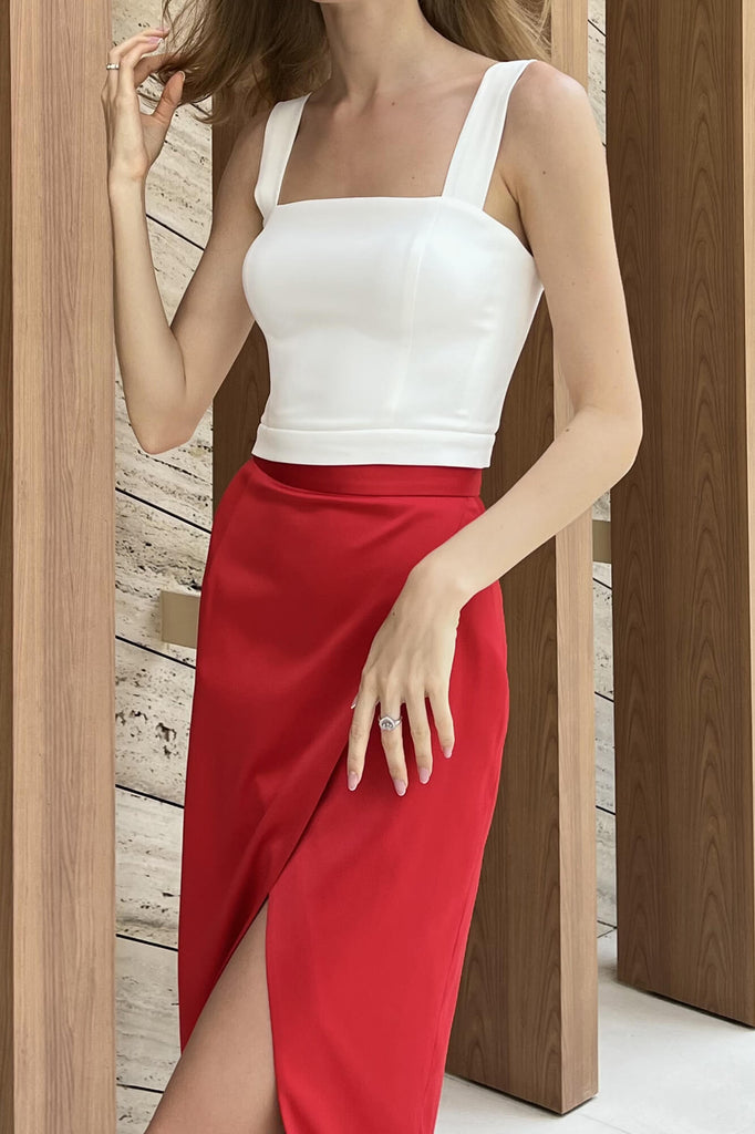 Straight Corset Crop Top - POST MERIDIEM