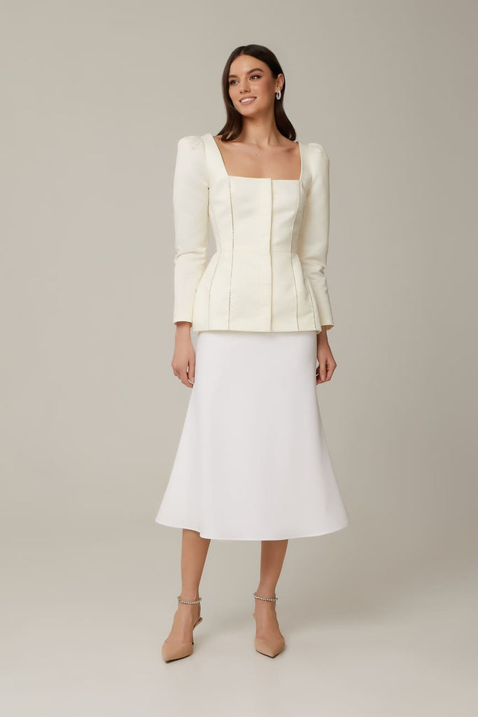 Satin Decorated Top - POST MERIDIEM