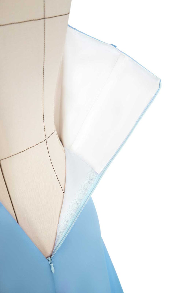 Flounce Bustier Midi Dress - POST MERIDIEM