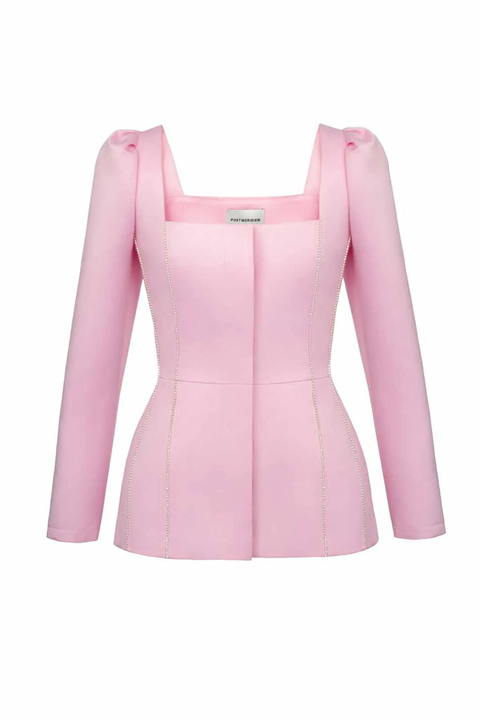 Satin Decorated Top - POST MERIDIEM