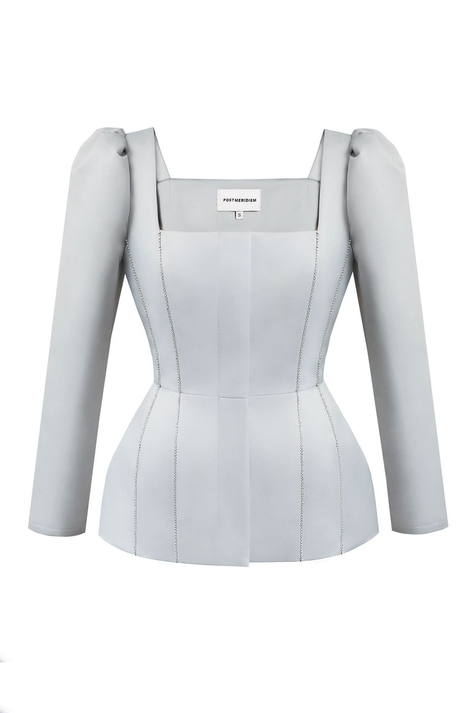 Satin Decorated Top - POST MERIDIEM