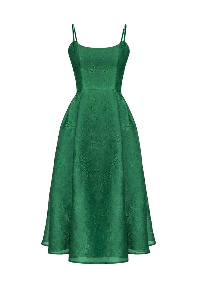 Jacquard Fitted Corset Bustier Dress - POST MERIDIEM