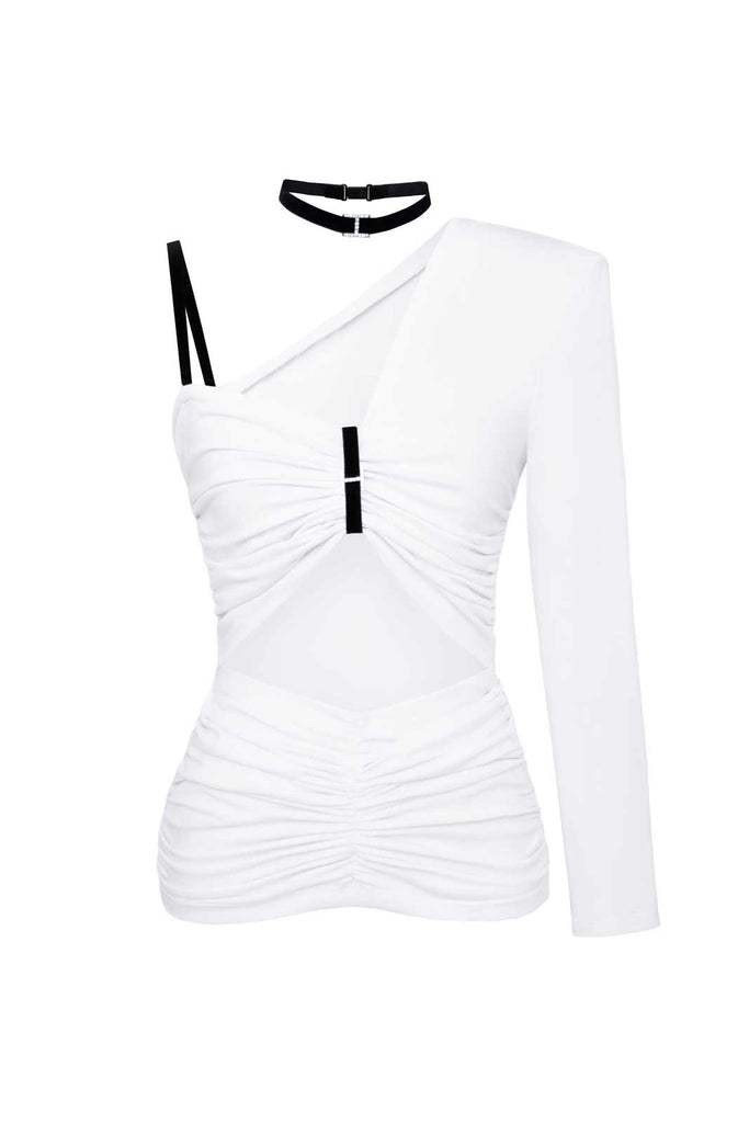 Knitted One Shoulder Top - POST MERIDIEM